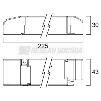  ST FL CV DRIVER 60W 24V 