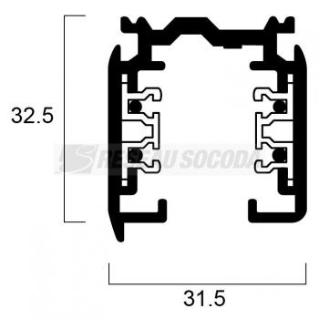  GLOBAL TRAC PRO 3 ALUM TRACK 