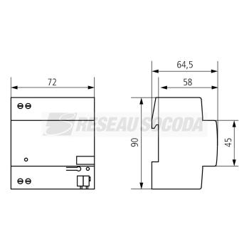  ALIMENTATION 640 mA T KNX 
