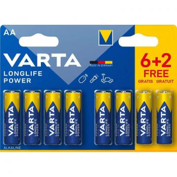  Pile alcaline AA/LR6 6+2 gratu 