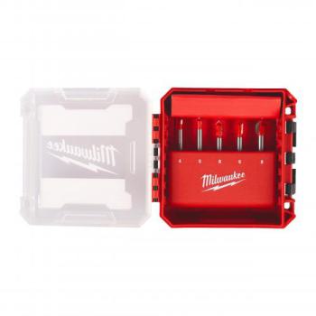  Set de 5 forets verre et carre 