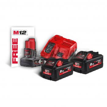  M18 HNRG-802 - Pack NRJ 18V, 8 
