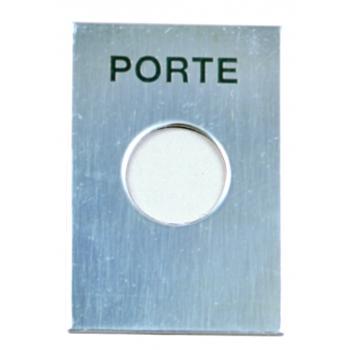  PLAQUE INOX GRAVEE 'PORTE' 