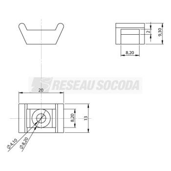  Embase berceau 