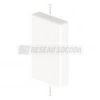  Embout fermeture blanc 45x75 