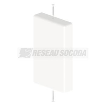  Embout fermeture blanc 45x75 