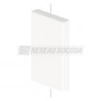  Embout fermeture blanc 60x100 