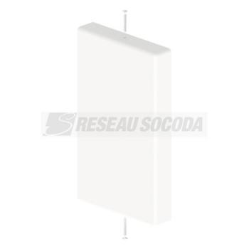  Embout fermeture blanc 60x100 