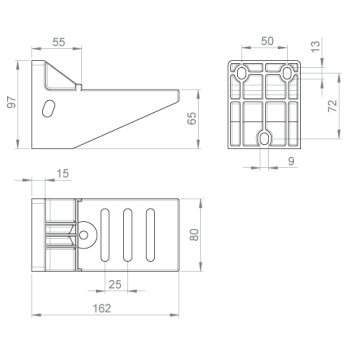  Support horizontal isolant 100 