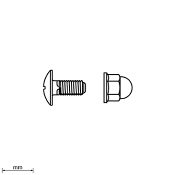  Vis DIN 603 ISO 8677 M8x22 SH 