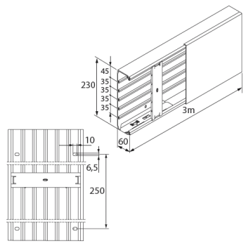  Goulotte (3m) 60x230 