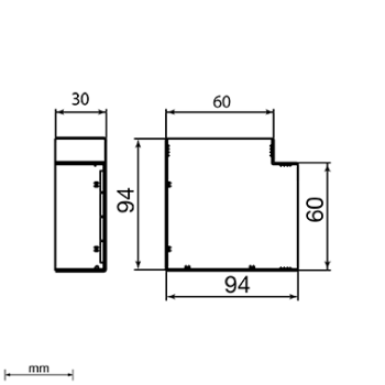  Angle plat 30x60 