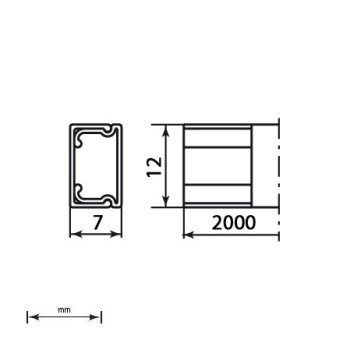  Moulure auto-adhesive 7x12 