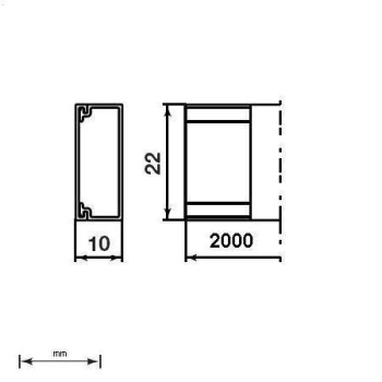  Moulure sans cloison 10x22 