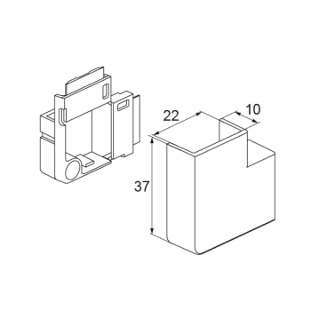  Angle plat 10x22 