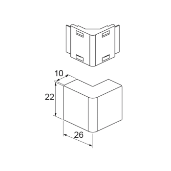  Angle exterieur 10x22 