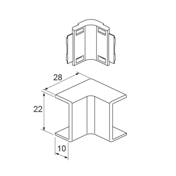  Angle interieur 10x22 