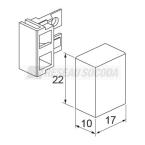  Embout de fermeture 10x22 