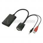  ADAPT VGA+JACK-> HDMI FEMELLE 