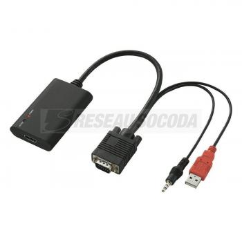  ADAPT VGA+JACK-> HDMI FEMELLE 
