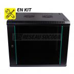  COFFRET A MONTER 9U P600 NOIR 