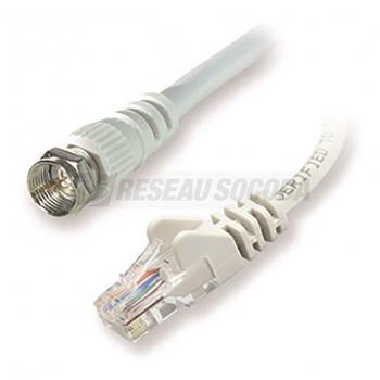  CORDON TV RJ45->TYPE F MALE 2M 