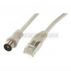  CORDON TV RJ45->COAX 9.52 3M 