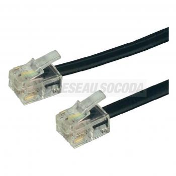  CORDON TELEPHONIQUE RJ11 5 M 
