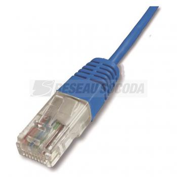  COR RJ45 TELEPH 1 PR BLEU 1.5M 
