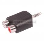  ADAPT JACK 3.5 MALE->2xRCA FEM 