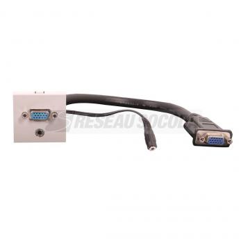  PLASTRON VGA+JACK F+RALL 20CM 