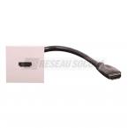  PLASTRON HDMI FEM+RALL 20CM 