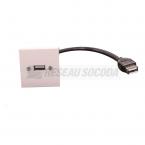  PLASTRON USB FEM+RALL 20CM 