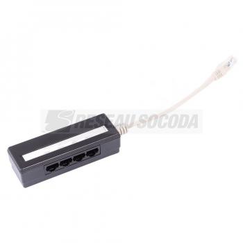  QUADRUPLEUR TEL RJ45/4 RJ45 