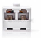  DOUBLEUR MONOBLOC RJ11 M/F/F 