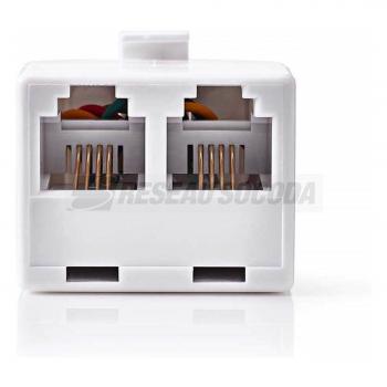  DOUBLEUR MONOBLOC RJ11 M/F/F 