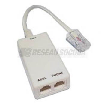  FILTRE ADSL RJ45 VERS 2xRJ11 