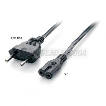  CORDON SECTEUR BIPOLAIRE 1.80M 