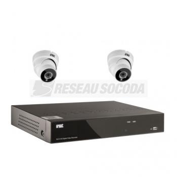  Kit IP 2 cameras dmes +  NVR 