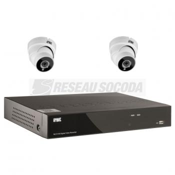  Kit IP 2 cameras dmes +  NVR 