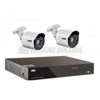  Kit IP 2 Cameras + 1 enregistr 