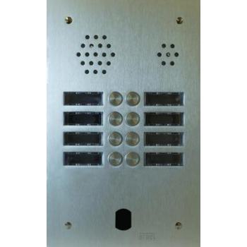  Plaque Audio Alu 2R 8Bp 2Voice 