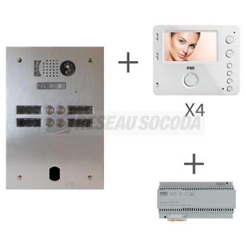  Kit Video Alu 2R 4 Bp 2 Voice 
