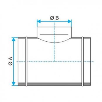  T� galva 90� D125 D100 