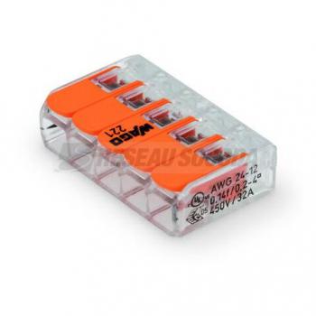  **Borne WAGO 221 Mini 5x4mm  