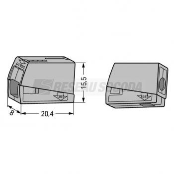  Borne pour luminaires 2,5 mm 