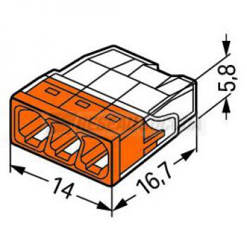  Borne WAGO 2273 - 3 x 0,5  2, 