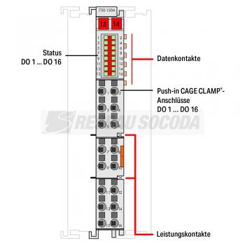  Borne 16 sorties 24 VDC - 0.5 
