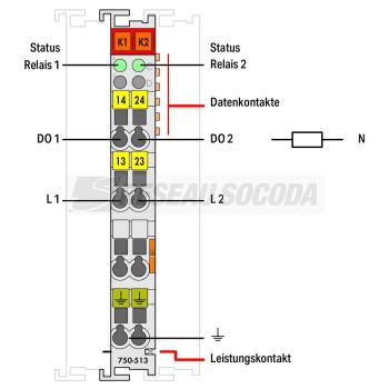  Borne 2 sorties Relais 1T 230 