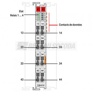  4DO AC 250 V 2A Pot-free Relay 
